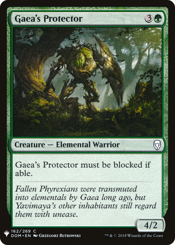 Gaea's Protector (DOM-162) - The List