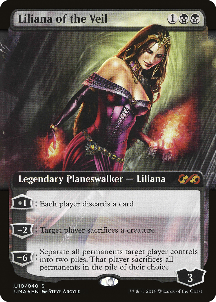 Liliana of the Veil (Extended Art) (U10) Foil - Ultimate Box Topper
