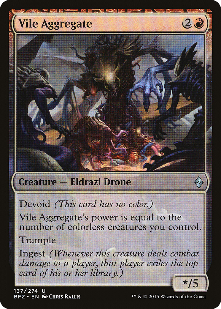 Vile Aggregate (137) - Battle for Zendikar