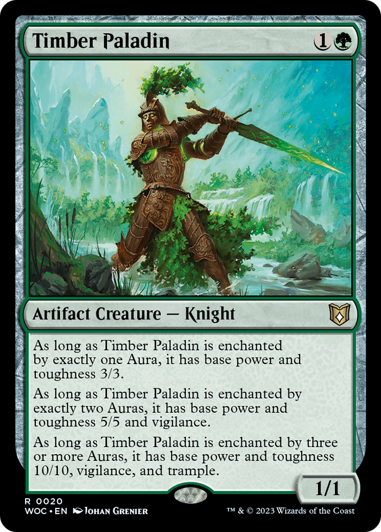 Timber Paladin (020) - Wilds of Eldraine Commander