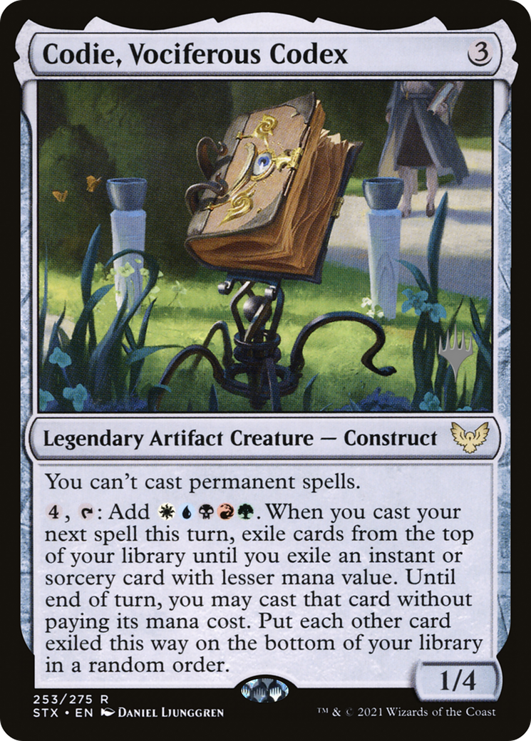 Codie, Vociferous Codex (253p) - Strixhaven: School of Mages Promos