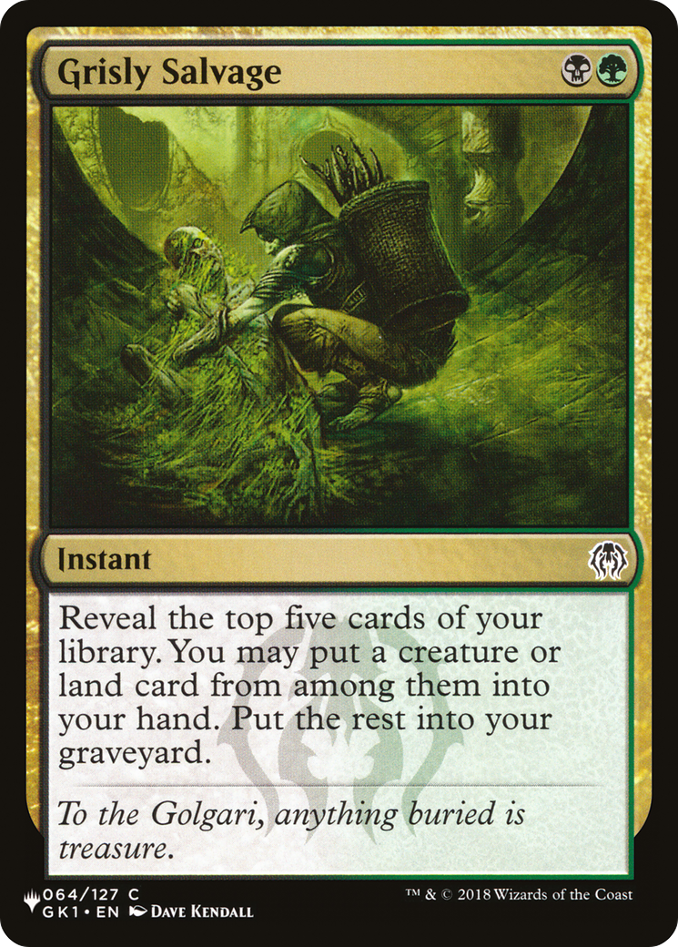 Grisly Salvage (GK1-64) - The List