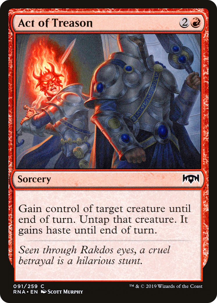 Act of Treason (091) Foil - Ravnica Allegiance