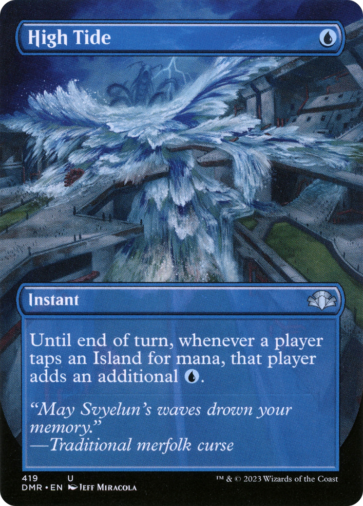 High Tide (Borderless) (419) Foil - Dominaria Remastered