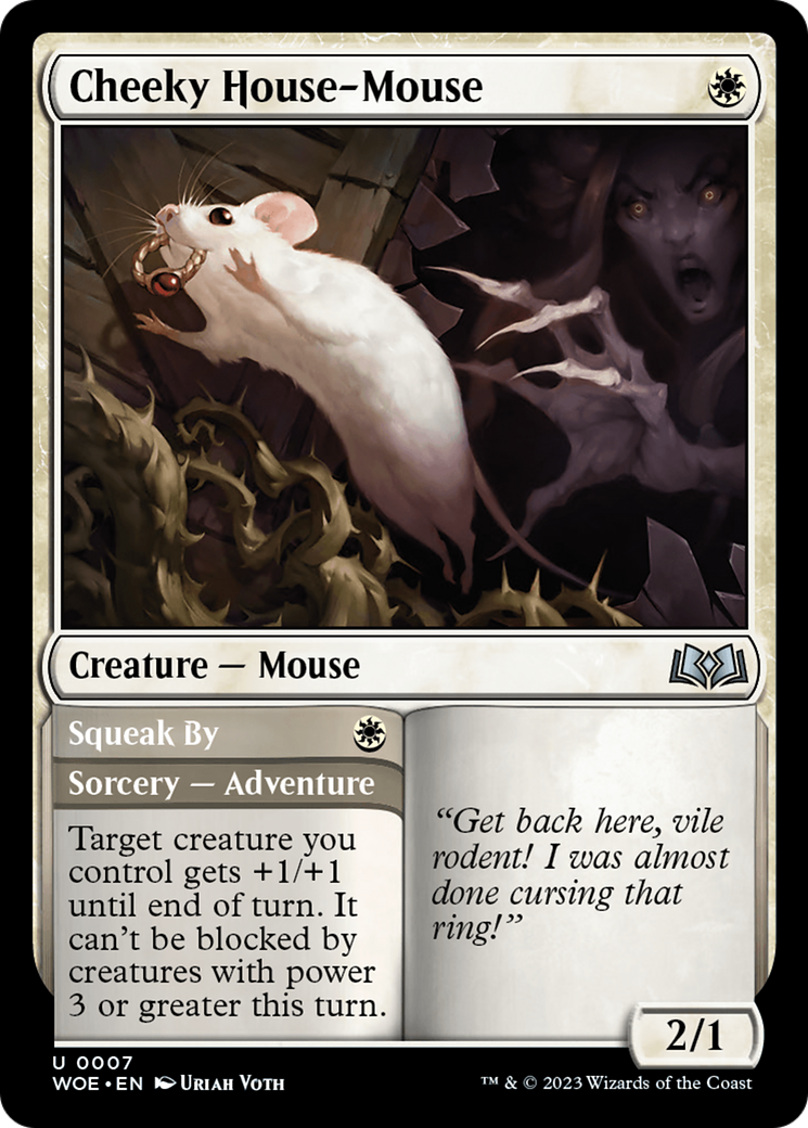 Cheeky House-Mouse (007) Foil - Wilds of Eldraine