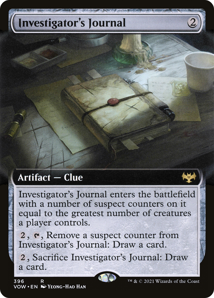 Investigator's Journal (Extended Art) (396) Foil - Innistrad: Crimson Vow
