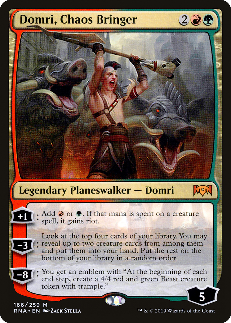 Domri, Chaos Bringer (166) Foil - Ravnica Allegiance