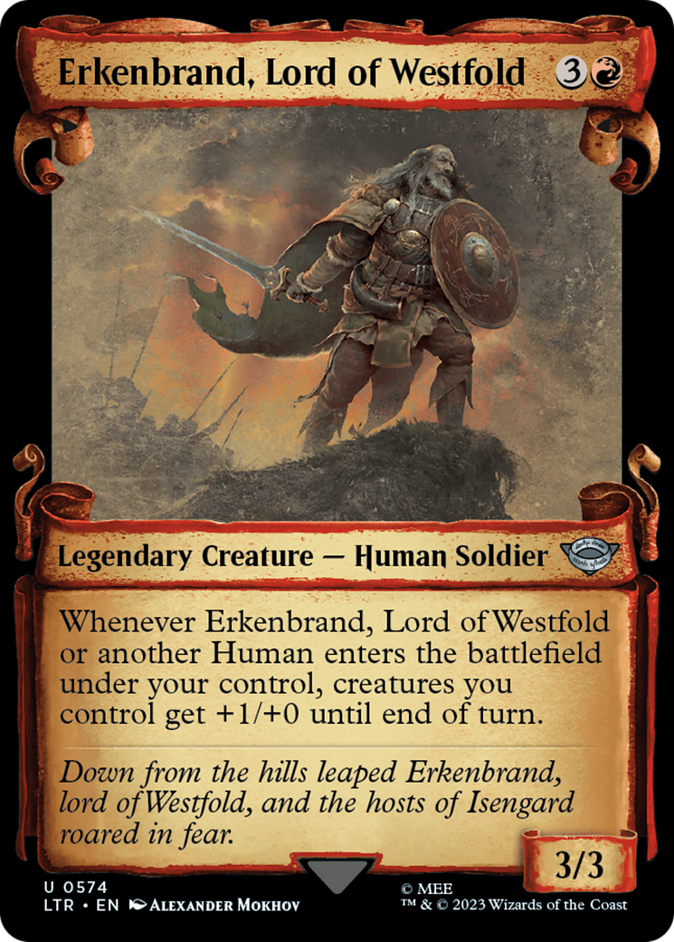 Erkenbrand, Lord of Westfold (Showcase) (574) Foil - The Lord of the Rings: Tales of Middle-earth