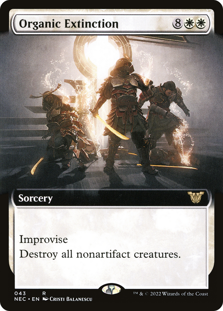 Organic Extinction (Extended Art) (043) - Neon Dynasty Commander