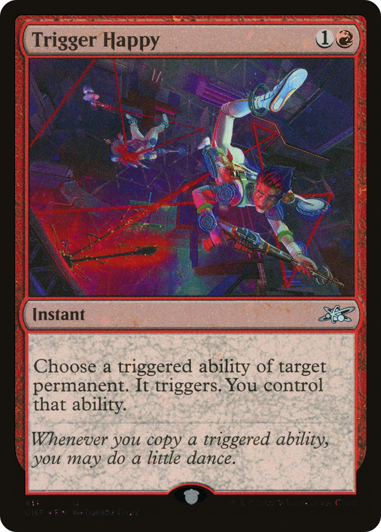 Trigger Happy (Galaxy Foil) (411) Foil - Unfinity