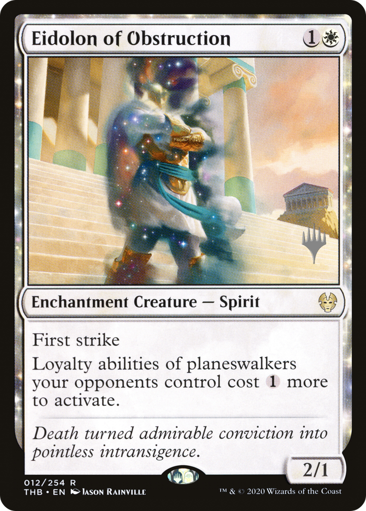 Eidolon of Obstruction (12p) Foil - Theros Beyond Death Promos