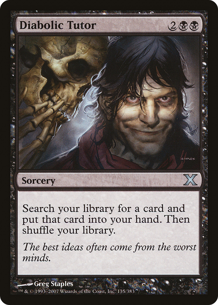 Diabolic Tutor (135) - Tenth Edition