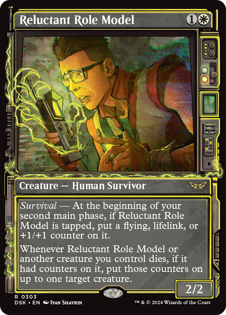 Reluctant Role Model (Showcase) (303) Foil - Duskmourn: House of Horror