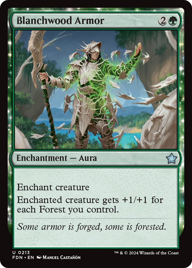 Blanchwood Armor (213) Foil - Foundations