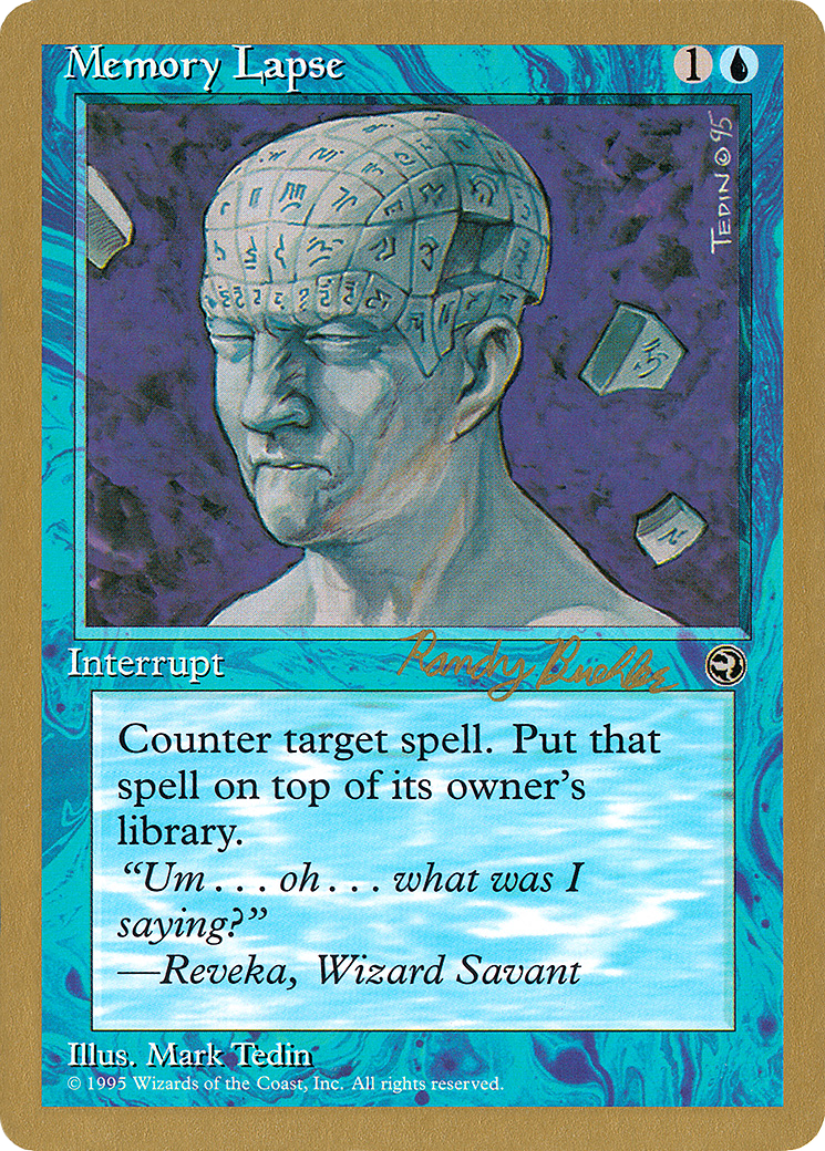 Memory Lapse - 1998 Randy Buehler (HML) (Retro) - World Championship Decks 1998