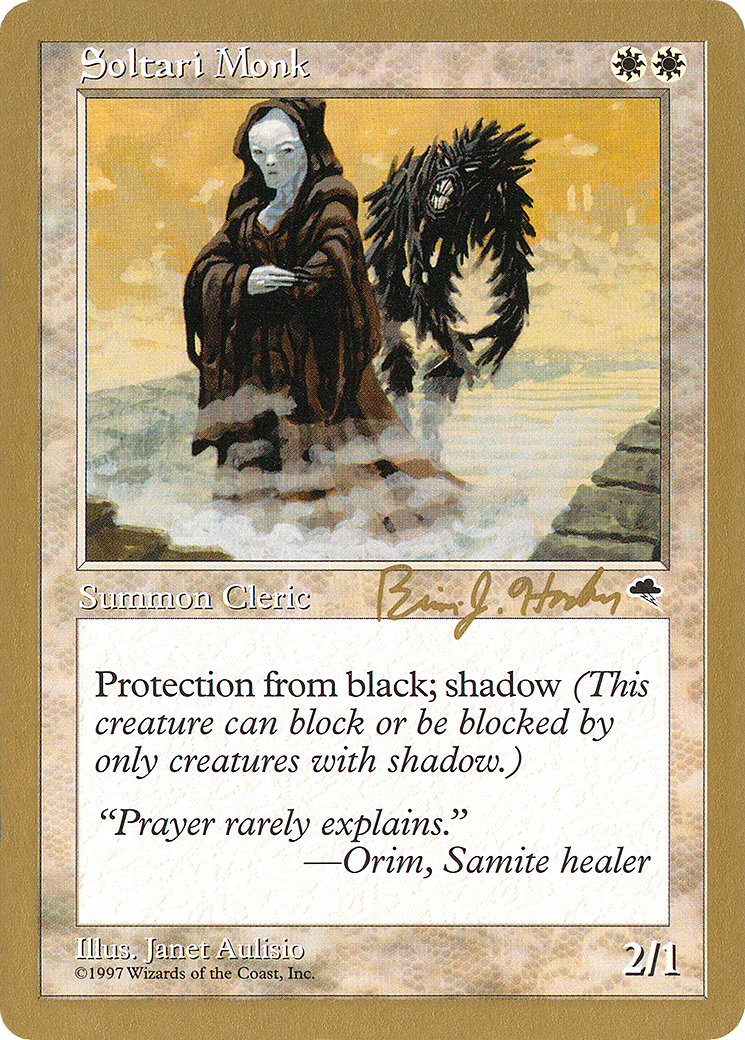 Soltari Monk - 1998 Brian Hacker (TMP) (Retro) - World Championship Decks 1998