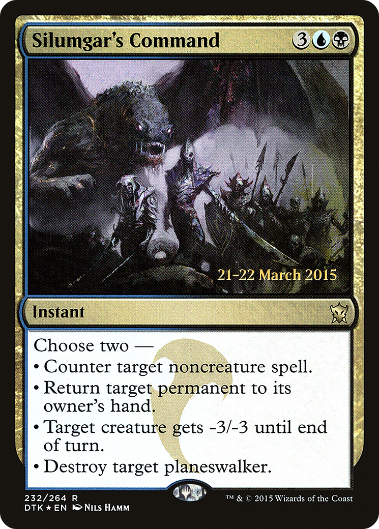 Silumgar's Command (232) Foil - Dragons of Tarkir Promos