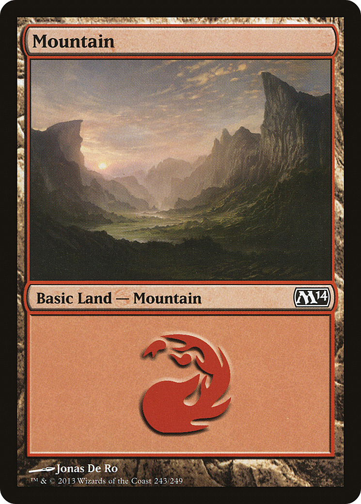 Mountain (243) Foil - Magic 2014