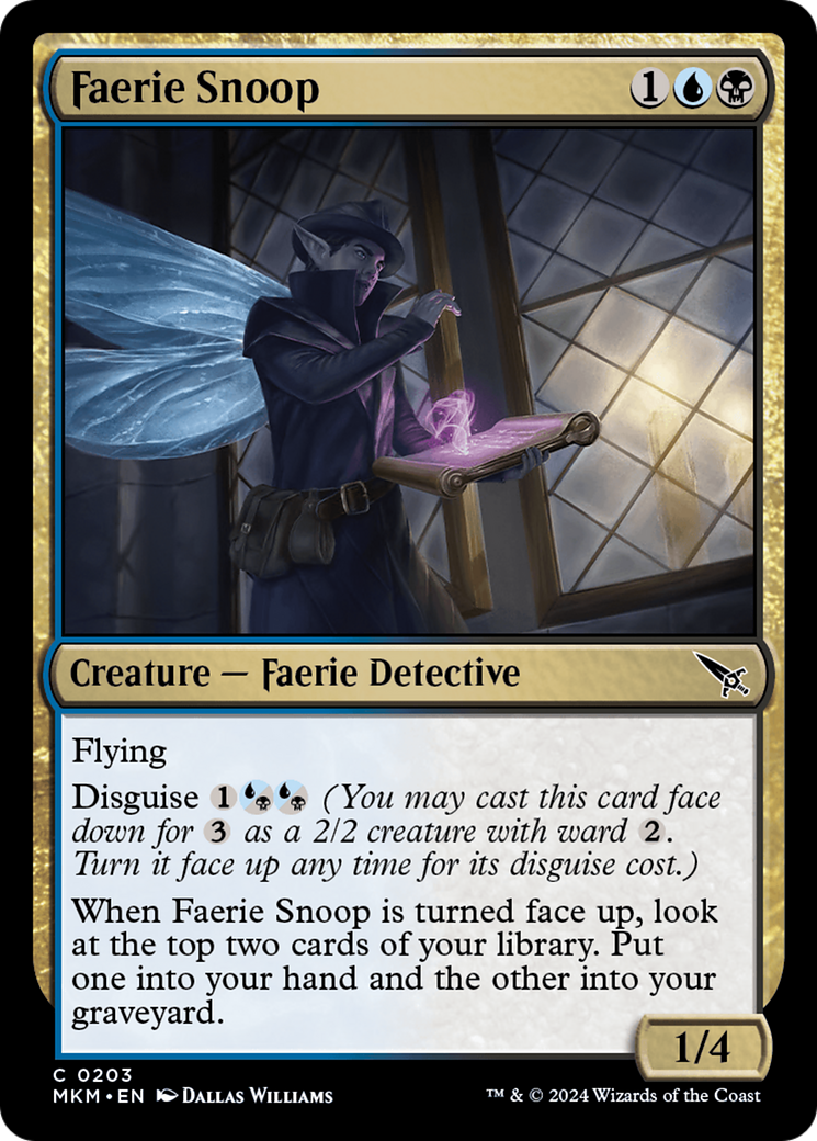 Faerie Snoop (203) Foil - Murders at Karlov Manor