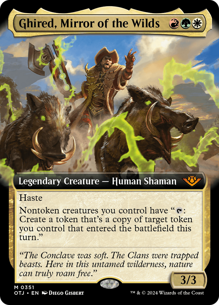 Ghired, Mirror of the Wilds (Extended Art) (351) - Outlaws of Thunder Junction