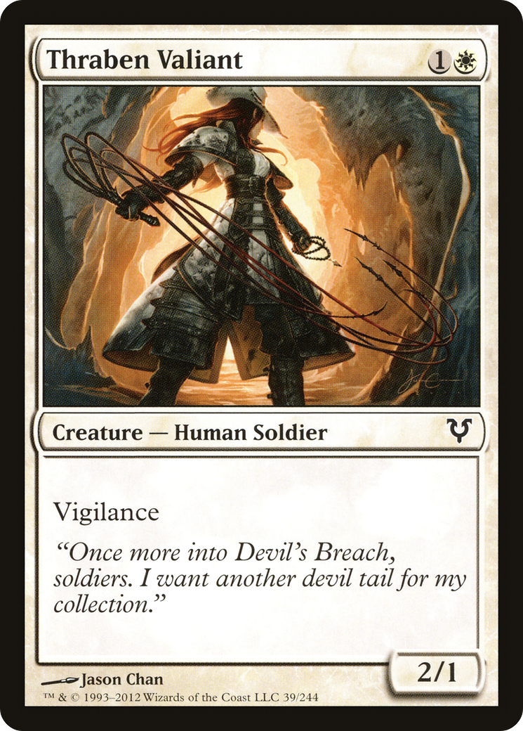 Thraben Valiant (039) Foil - Avacyn Restored