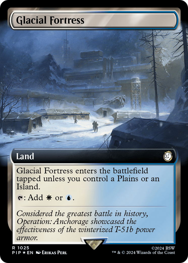Glacial Fortress (Extended Art) (1025) Surge Foil - Fallout