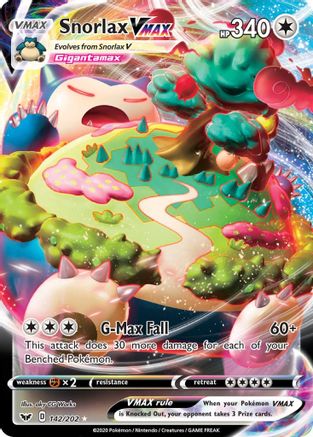 Snorlax VMAX (142) Holofoil - SWSH01 Sword & Shield Base Set