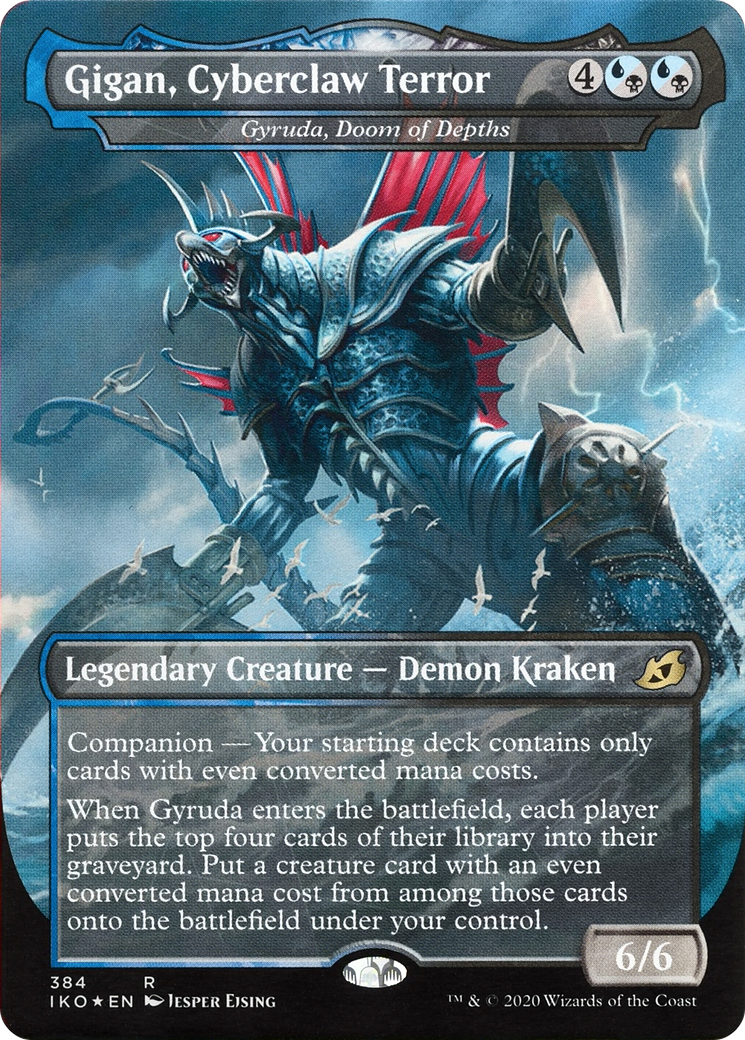 Gigan, Cyberclaw Terror – Gyruda, Doom of Depths (384) Foil - Ikoria: Lair of Behemoths