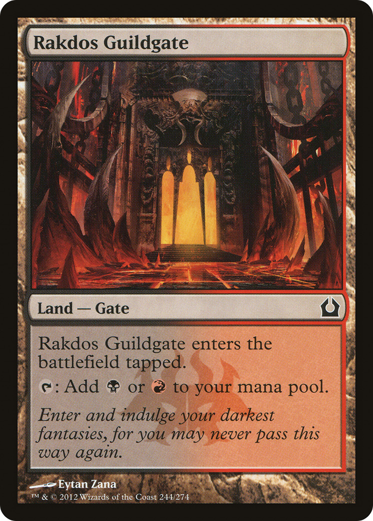 Rakdos Guildgate (244) Foil - Return to Ravnica