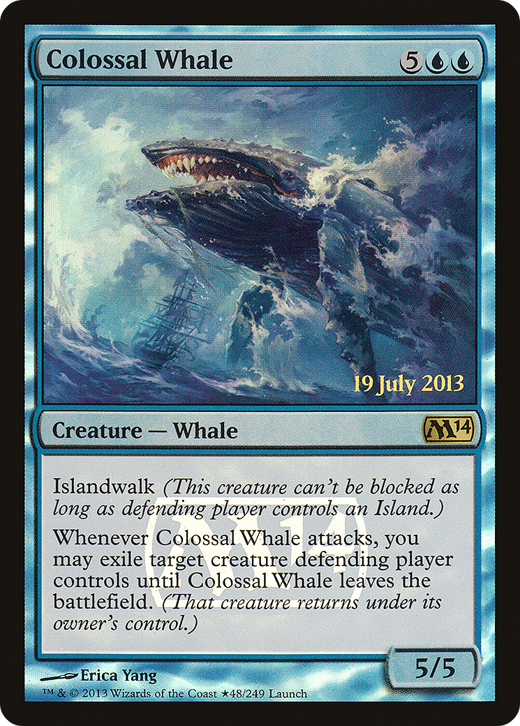 Colossal Whale (48★) Foil - Magic 2014 Promos