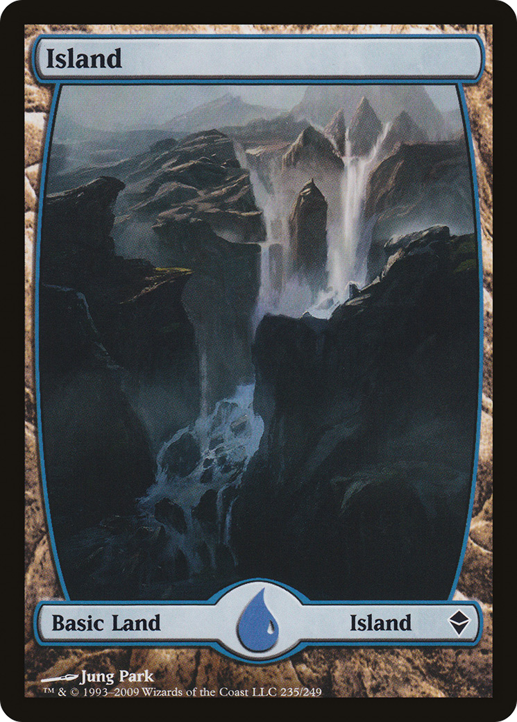 Island – Full Art (235) - Zendikar