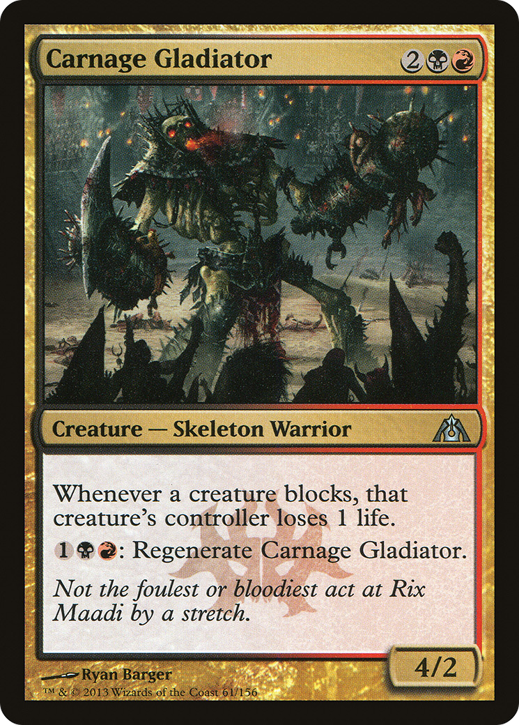Carnage Gladiator (061) Foil - Dragon's Maze