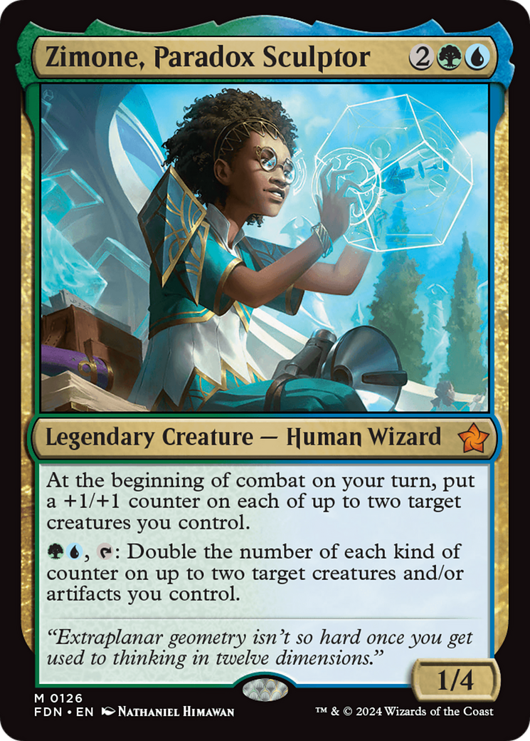 Zimone, Paradox Sculptor (126) Foil - Foundations
