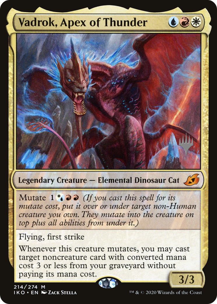 Vadrok, Apex of Thunder (214) Foil - Ikoria: Lair of Behemoths Promos