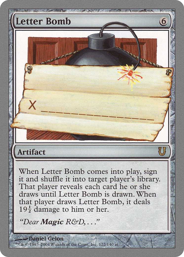 Letter Bomb (122) - Unhinged