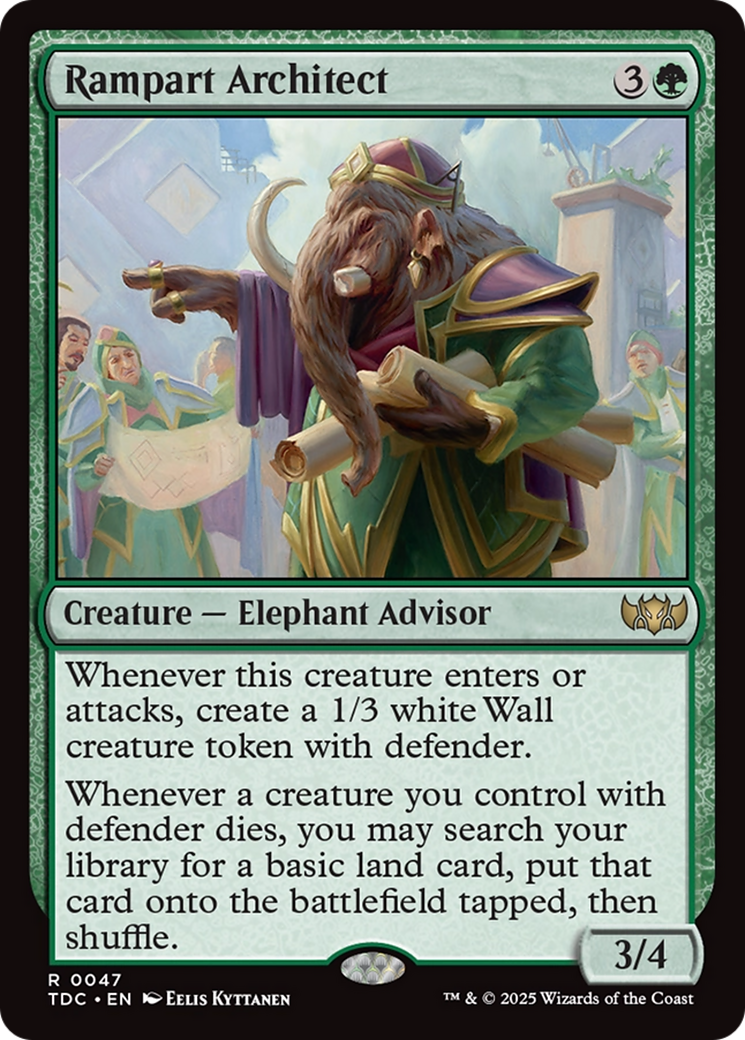 Rampart Architect (047) - Commander: Tarkir: Dragonstorm