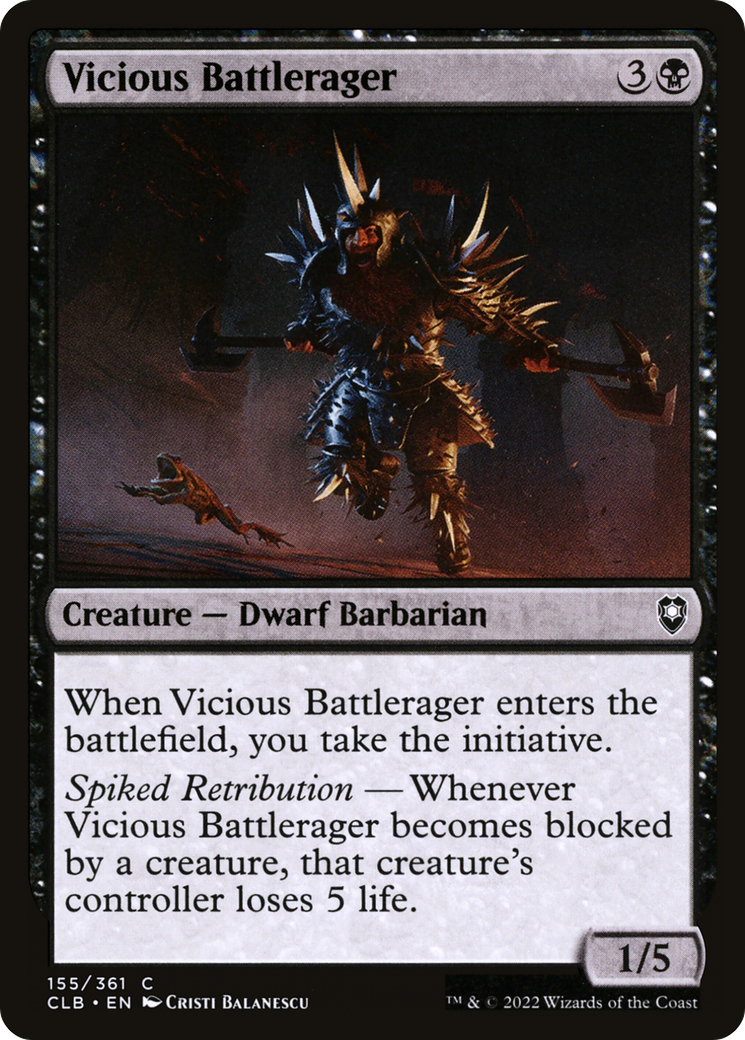 Vicious Battlerager (155) - Commander Legends: Battle for Baldur's Gate