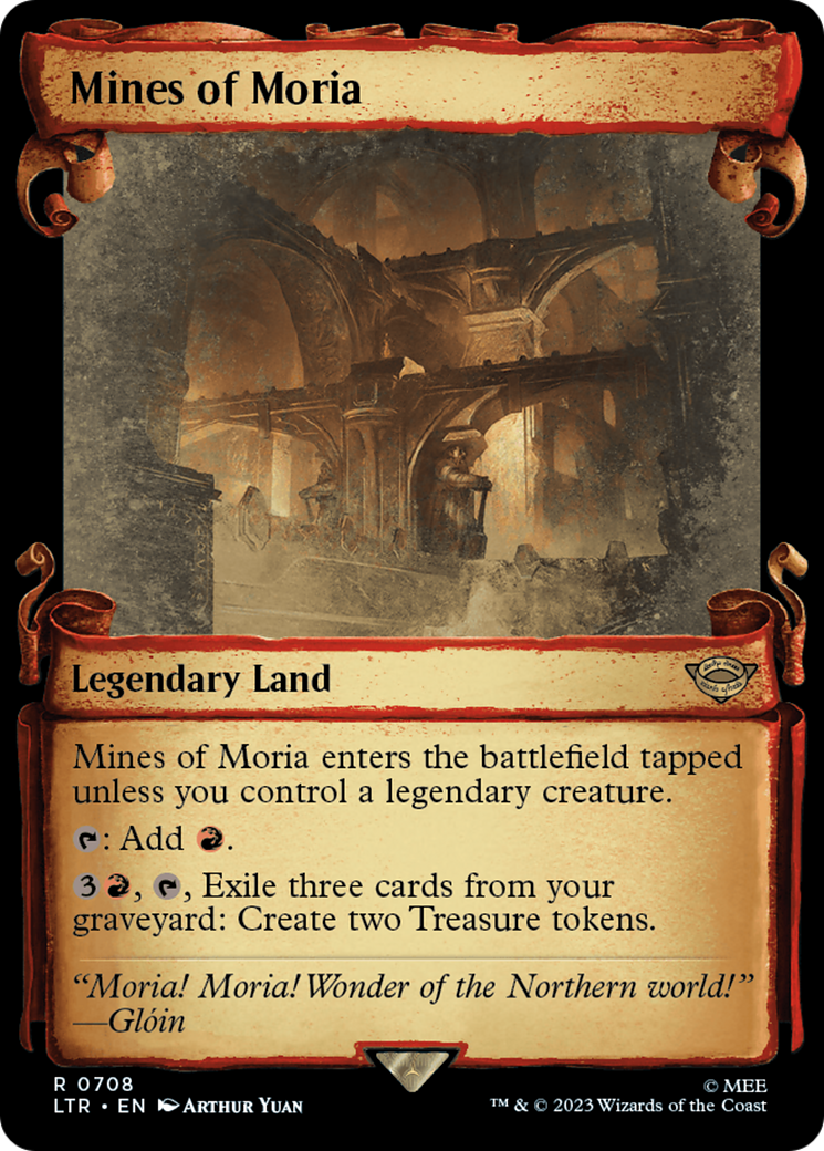 Mines of Moria (Showcase) (708) Foil - The Lord of the Rings: Tales of Middle-earth