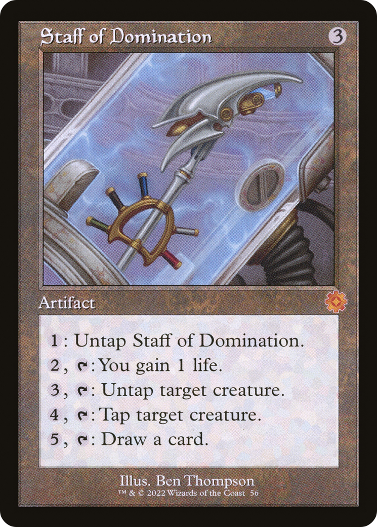 Staff of Domination (Retro) (056) Foil - The Brothers' War Retro Artifacts