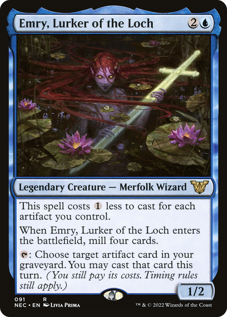 Emry, Lurker of the Loch (091) - Neon Dynasty Commander