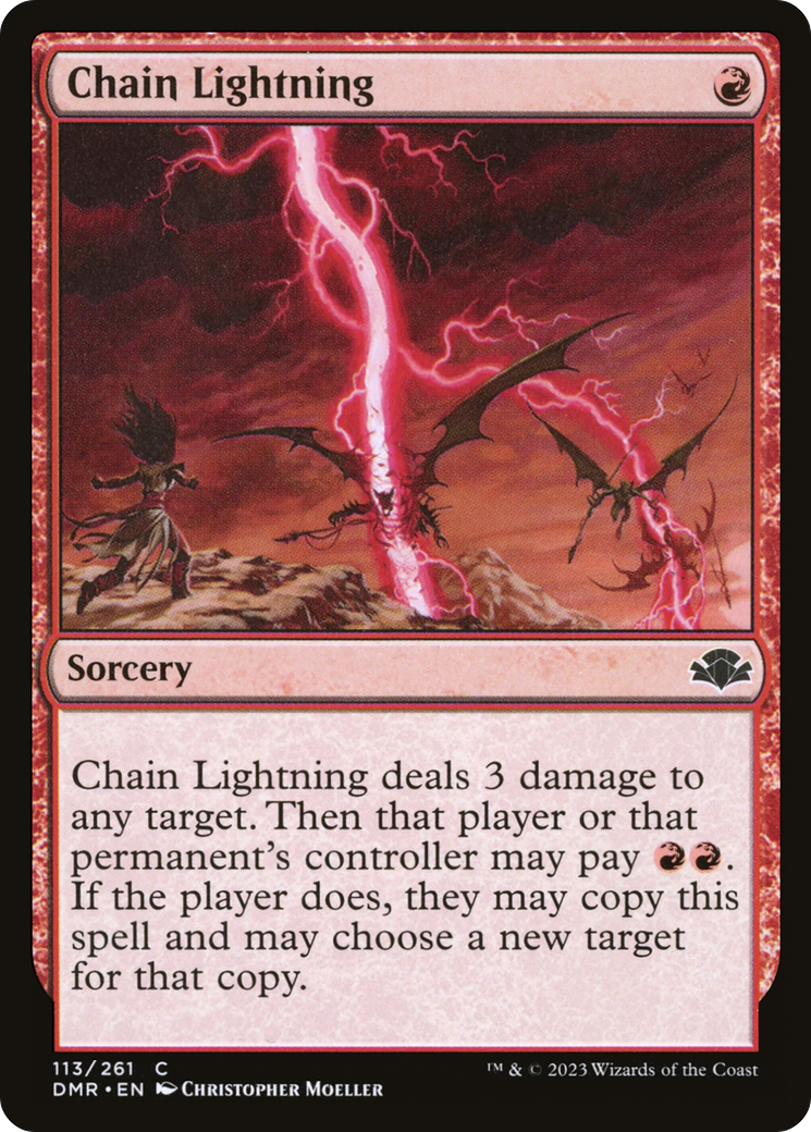 Chain Lightning (113) - Dominaria Remastered