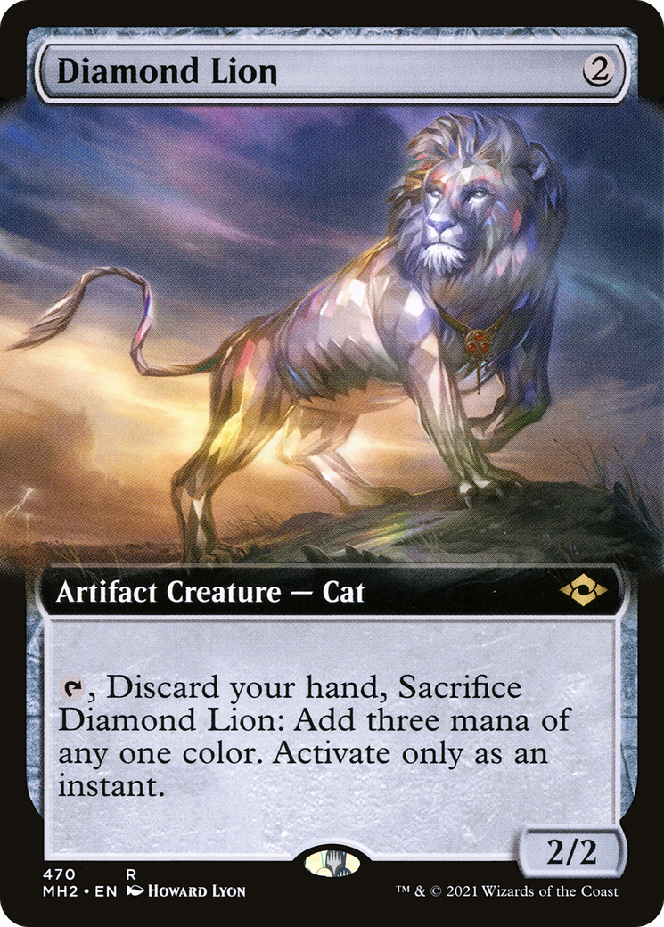 Diamond Lion (Extended Art) (470) - Modern Horizons 2