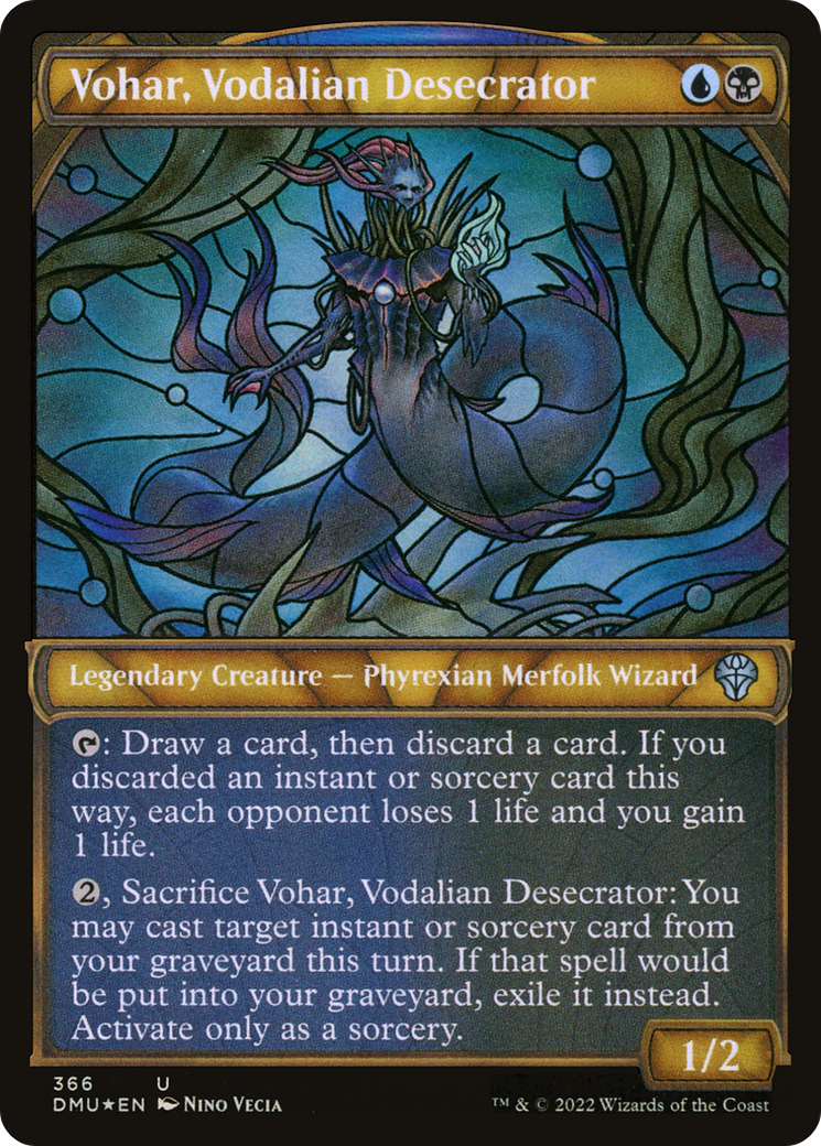 Vohar, Vodalian Desecrator (Textured Foil) (Showcase) (366) Foil - Dominaria United