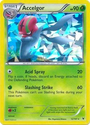 Accelgor - 12/101 (Cracked Ice Holo) (12) Holofoil - Deck Exclusives