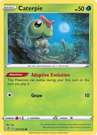 Caterpie (1) Reverse Holofoil - Rebel Clash