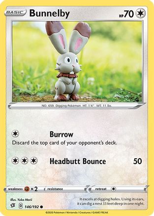 Bunnelby (146) Reverse Holofoil - Rebel Clash