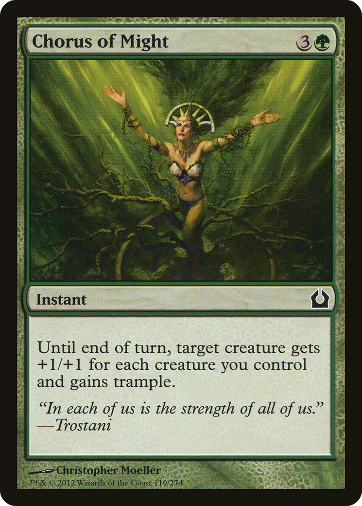 Chorus of Might (119) Foil - Return to Ravnica