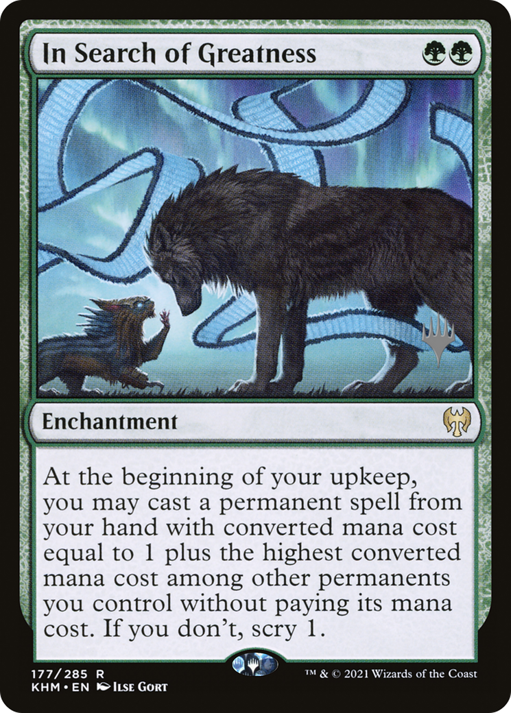 In Search of Greatness (177p) Foil - Kaldheim Promos