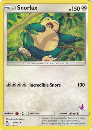 Snorlax - 50/68 (Mewtwo Stamped) (50) - Battle Academy