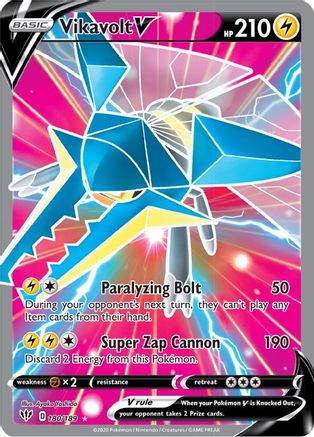 Vikavolt V (Full Art) (180) Holofoil - SWSH03 Darkness Ablaze